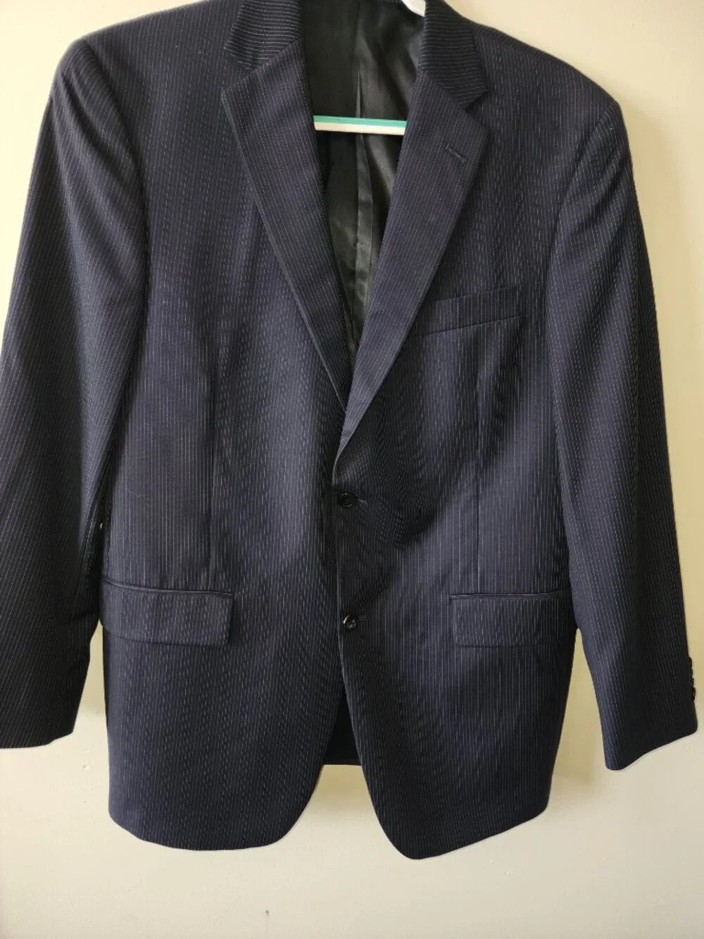 Hart Schaffner & Marx for Dillard’s Men’s Navy Pinstripe Blazer Jacket 42R